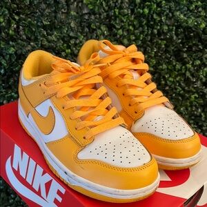 Nike Vibrant Yellow and White Sneakers